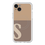 スリムプロテクションプレミアムケース with MagSafe［ オリジナル - initial two tone - S brown ］