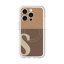 スリムプロテクションプレミアムケース with MagSafe［ オリジナル - initial two tone - S brown ］
