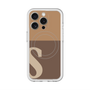 スリムプロテクションプレミアムケース with MagSafe［ オリジナル - initial two tone - S brown ］