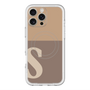 スリムプロテクションプレミアムケース with MagSafe［ オリジナル - initial two tone - S brown ］
