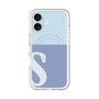 スリムプロテクションプレミアムケース with MagSafe［ オリジナル - initial two tone - S blue ］