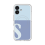 スリムプロテクションプレミアムケース with MagSafe［ オリジナル - initial two tone - S blue ］