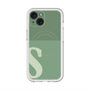 スリムプロテクションプレミアムケース with MagSafe［ オリジナル - initial two tone - S green ］