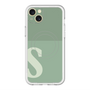 スリムプロテクションプレミアムケース with MagSafe［ オリジナル - initial two tone - S green ］