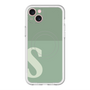 スリムプロテクションプレミアムケース with MagSafe［ オリジナル - initial two tone - S green ］