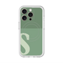 スリムプロテクションプレミアムケース with MagSafe［ オリジナル - initial two tone - S green ］