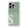 スリムプロテクションプレミアムケース with MagSafe［ オリジナル - initial two tone - S green ］