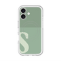 スリムプロテクションプレミアムケース with MagSafe［ オリジナル - initial two tone - S green ］