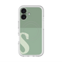 スリムプロテクションプレミアムケース with MagSafe［ オリジナル - initial two tone - S green ］