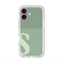 スリムプロテクションプレミアムケース with MagSafe［ オリジナル - initial two tone - S green ］