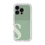 スリムプロテクションプレミアムケース with MagSafe［ オリジナル - initial two tone - S green ］