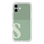 スリムプロテクションプレミアムケース with MagSafe［ オリジナル - initial two tone - S green ］