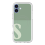 スリムプロテクションプレミアムケース with MagSafe［ オリジナル - initial two tone - S green ］
