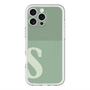 スリムプロテクションプレミアムケース with MagSafe［ オリジナル - initial two tone - S green ］
