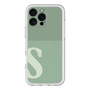 スリムプロテクションプレミアムケース with MagSafe［ オリジナル - initial two tone - S green ］