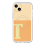 スリムプロテクションプレミアムケース with MagSafe［ オリジナル - initial two tone - T orange ］