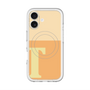 スリムプロテクションプレミアムケース with MagSafe［ オリジナル - initial two tone - T orange ］