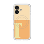スリムプロテクションプレミアムケース with MagSafe［ オリジナル - initial two tone - T orange ］