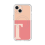 スリムプロテクションプレミアムケース with MagSafe［ オリジナル - initial two tone - T pink ］