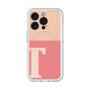 スリムプロテクションプレミアムケース with MagSafe［ オリジナル - initial two tone - T pink ］