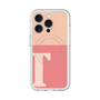 スリムプロテクションプレミアムケース with MagSafe［ オリジナル - initial two tone - T pink ］