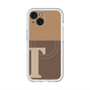 スリムプロテクションプレミアムケース with MagSafe［ オリジナル - initial two tone - T brown ］
