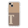 スリムプロテクションプレミアムケース with MagSafe［ オリジナル - initial two tone - T brown ］