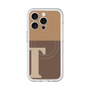 スリムプロテクションプレミアムケース with MagSafe［ オリジナル - initial two tone - T brown ］