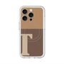 スリムプロテクションプレミアムケース with MagSafe［ オリジナル - initial two tone - T brown ］