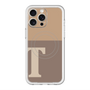 スリムプロテクションプレミアムケース with MagSafe［ オリジナル - initial two tone - T brown ］