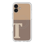 スリムプロテクションプレミアムケース with MagSafe［ オリジナル - initial two tone - T brown ］