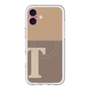 スリムプロテクションプレミアムケース with MagSafe［ オリジナル - initial two tone - T brown ］
