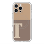 スリムプロテクションプレミアムケース with MagSafe［ オリジナル - initial two tone - T brown ］