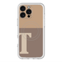スリムプロテクションプレミアムケース with MagSafe［ オリジナル - initial two tone - T brown ］
