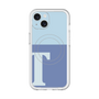 スリムプロテクションプレミアムケース with MagSafe［ オリジナル - initial two tone - T blue ］