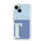 スリムプロテクションプレミアムケース with MagSafe［ オリジナル - initial two tone - T blue ］