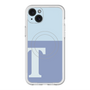 スリムプロテクションプレミアムケース with MagSafe［ オリジナル - initial two tone - T blue ］