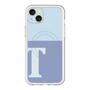 スリムプロテクションプレミアムケース with MagSafe［ オリジナル - initial two tone - T blue ］