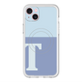スリムプロテクションプレミアムケース with MagSafe［ オリジナル - initial two tone - T blue ］
