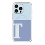 スリムプロテクションプレミアムケース with MagSafe［ オリジナル - initial two tone - T blue ］