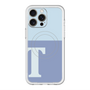 スリムプロテクションプレミアムケース with MagSafe［ オリジナル - initial two tone - T blue ］