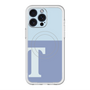 スリムプロテクションプレミアムケース with MagSafe［ オリジナル - initial two tone - T blue ］