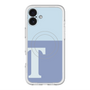 スリムプロテクションプレミアムケース with MagSafe［ オリジナル - initial two tone - T blue ］