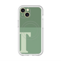 スリムプロテクションプレミアムケース with MagSafe［ オリジナル - initial two tone - T green ］