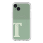 スリムプロテクションプレミアムケース with MagSafe［ オリジナル - initial two tone - T green ］