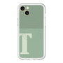 スリムプロテクションプレミアムケース with MagSafe［ オリジナル - initial two tone - T green ］