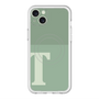 スリムプロテクションプレミアムケース with MagSafe［ オリジナル - initial two tone - T green ］