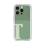 スリムプロテクションプレミアムケース with MagSafe［ オリジナル - initial two tone - T green ］