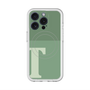 スリムプロテクションプレミアムケース with MagSafe［ オリジナル - initial two tone - T green ］