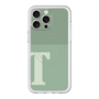 スリムプロテクションプレミアムケース with MagSafe［ オリジナル - initial two tone - T green ］